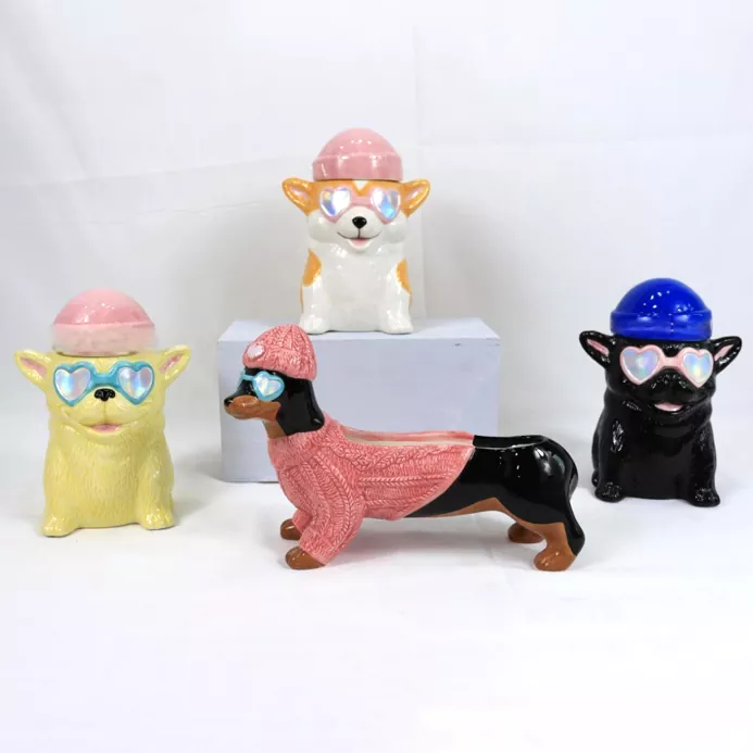 Притежател на животински керамични свещи