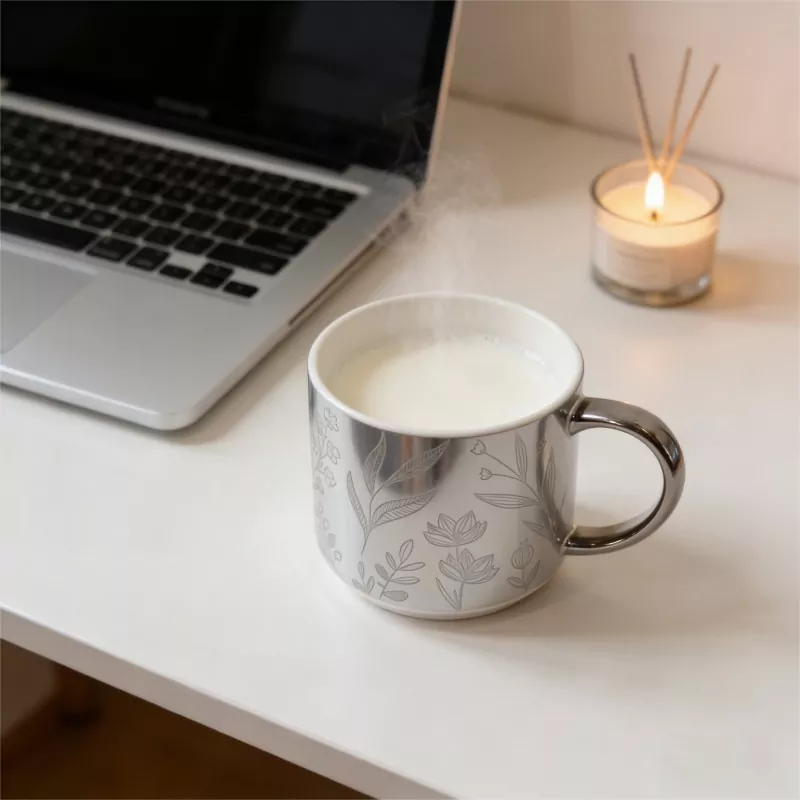 Керамична чаша с галванопластика