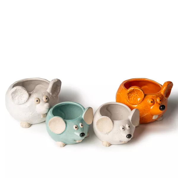 Керамични свещници с форма на мишка