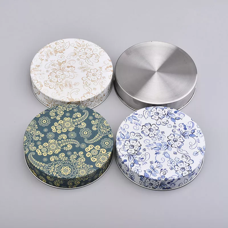 Персонализиран печат калаещ буркан за свещи капак